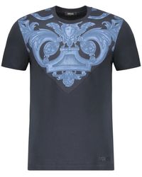 Versace - T-Shirt Met Barokprint - Lyst
