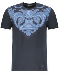 Versace - T-Shirt Met Barokprint - Lyst
