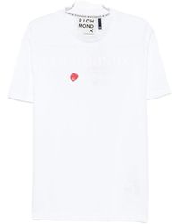 John Richmond - Tops ,Wit ,Katoen T-Shirts En Polo's - Lyst