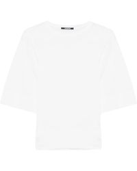 Jacquemus - Overhemden ,Wit ,Wol Mananco Knit - Lyst
