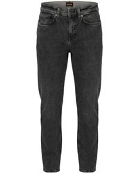 HUGO - Jeans ,Grijs ,Katoen Delaware Slim-Fit Jeans - Lyst
