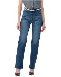 Kocca - Stylische, Schmal Zulaufende Hose - Lyst