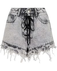 FK - Gedetailleerde Denim Shorts - Lyst