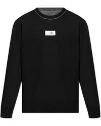 MM6 by Maison Margiela - Round-Neck Knitwear - Lyst