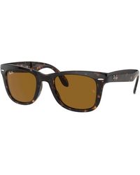 Ray-Ban - Occhiali da sole wayfarer pieghevoli in colore 710 - Lyst