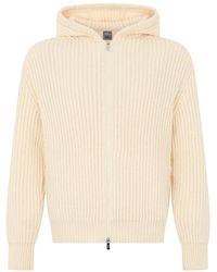 Fedeli - Hooded Zip Cardigan - Lyst
