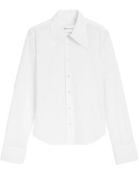 Ami Paris - Overhemden ,Wit ,Katoen Sharp Collar Fitted Shirt - Lyst
