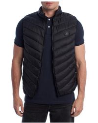 U.S. POLO ASSN. - Jassen ,Zwart ,Gewatteerd Vest Voor Mannen - Lyst