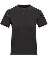 Moncler - Stretch Cotton Jersey T-Shirt – Cropped Slim Fit Met Logodetail - Lyst