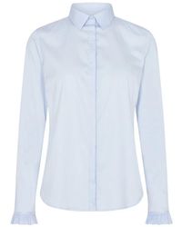 Mos Mosh - Overhemden ,Blauw ,Katoen Mattie Flip Shirt - Lyst