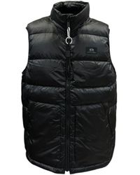 La Martina - Jassen ,Zwart ,Gewatteerd Gilet - Lyst