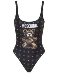Moschino - Badmode ,Veelkleurig ,Polyester Teddy Bear Lycra Badpak Uit Één Stuk - Lyst