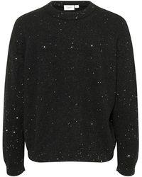 Saint Tropez - Truien & Vesten ,Zwart ,Zwart Glitter Gebreide Trui - Lyst