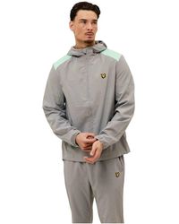 Lyle & Scott - Fitness ,Grijs ,Polyester Panelled Training Jacket - Lyst