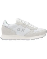 Sun 68 - Ally Glitter Textile Sneaker - Lyst