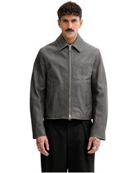 KENZO - Leather Jacket - Lyst