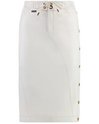 Tom Ford - Zijden Lamsleren Midi Rok - Lyst