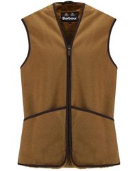 Barbour - Jassen ,Bruin ,Polyester Warm Pile Zip-In Liner - Lyst