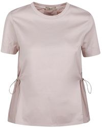 Herno - T-Shirt Van Chique Katoenen Jersey En Nieuwe Techno-Taffeta - Lyst