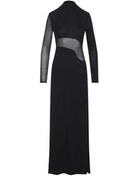 Alaïa - Bodycon Viscose Long Dress-Donna - Lyst
