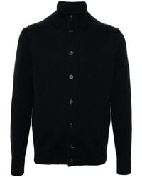 Zanone - Maglione in lana blu navy - Lyst