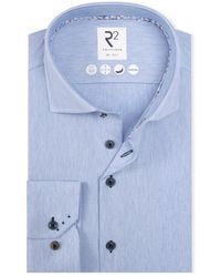 R2 Amsterdam - Overhemden ,Blauw ,R2-Hemd - Lyst