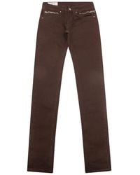 Dondup - Braune Denim Hose Hergestellt - Lyst
