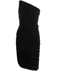 Norma Kamali - 'diana' Robte Ein Schulter -mini -kleid - Lyst
