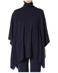 SMINFINITY - Oversized Turtle Neck Cape Jumper - Lyst