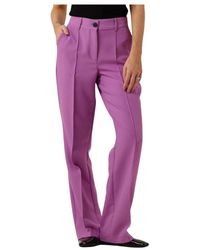 Jansen Amsterdam - Lila Weite Lange Hose - Lyst