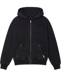 carlo colucci - Zip-Hoodie Met Used-Look - Lyst