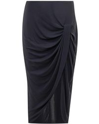 Stella McCartney - Rok Met Wikkeleffect En Satijn - Lyst