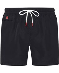 Kiton - Badmode ,Blauw ,Polyester Swim Boxer Shorts - Lyst