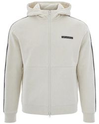 EA7 - Logo Series Zip-Through Sweatshirt - Lyst