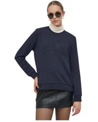 GANT - Tonal Shield Crew Neck Sweatshirt - Lyst