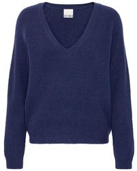 Ichi - V-Neck Knitwear - Lyst