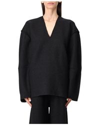 Rus - Schwarzer Strickpullover Damen - Lyst