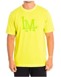 La Martina - Kurzarm t-shirt in limettenfarbe - Lyst