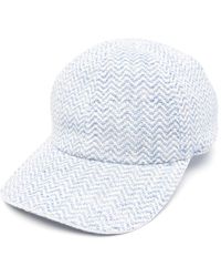 Eleventy - Accessoires ,Blauw ,Katoen Interlock-Weave Baseball Cap - Lyst