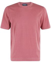 Drumohr - Frosted t-shirt,frostiges t-shirt für männer - Lyst