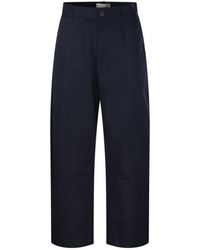 Studio Nicholson - Dunkelblaue Chino Hose - Lyst