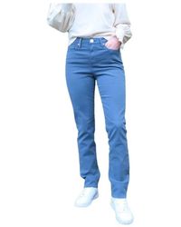 Islow - Malo slim hochtaillierte baumwollhose - Lyst