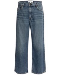 Rag & Bone - Jeans ,Blauw ,Katoen Andi Ankle Wide-Leg Jeans - Lyst