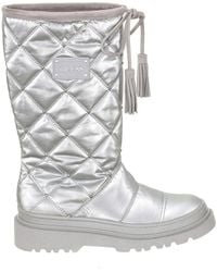 Guess - FLVEE4FAB10 flache Stiefeletten mit runder Zehe rutschfeste Sohle - Lyst