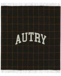 Autry - Accessoires ,Zwart ,Wol Fringed Wool Blanket - Lyst