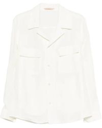 BRIGLIA - Overhemden ,Wit ,Linnen John Shirt Jacket - Lyst