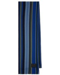 Paul Smith - Accessoires ,Blauw ,Wol Twisted Stripe Sjaal - Lyst