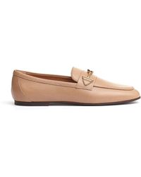 Tod's - Loafer schuhe mit t-ring schnalle - Lyst