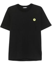 Barrow - Schwarzes jersey-t-shirt mit logo-print - Lyst