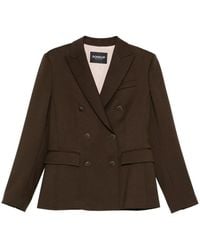 Dondup - Jassen ,Bruin ,Double Breasted Blazer - Lyst